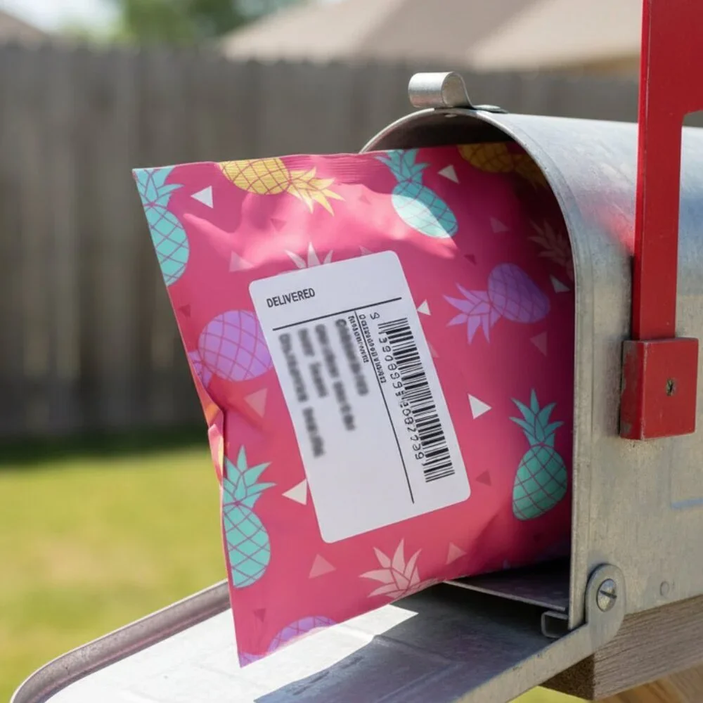 Pineapple Poly Mailers 10x13 Lot of 20 Pink Shipping Envelopes Self Seal